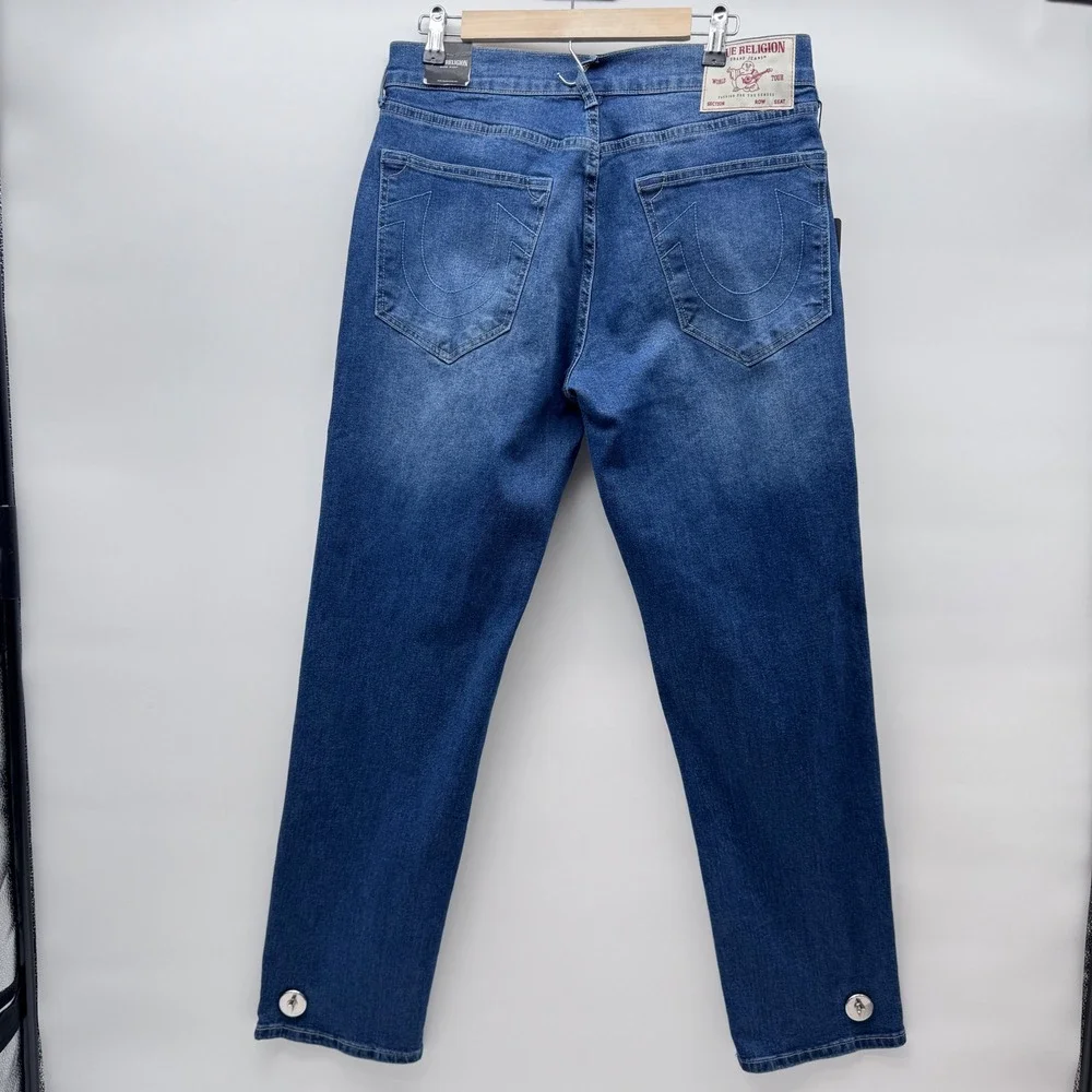 True Religion Bobby Relaxed Baggy Jeans Mens 29x32 Blue New With Tags